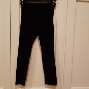 Girls black cotton/spandex leggings